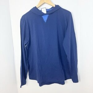 B Draddy Willie Hoodie Size Medium Lightweight Pima Cotton Regal Blue Golf
